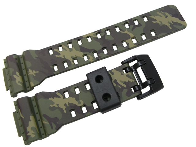 Pasek Casio GA-700CM-3A wzór kamuflaż leśny czarna klamra